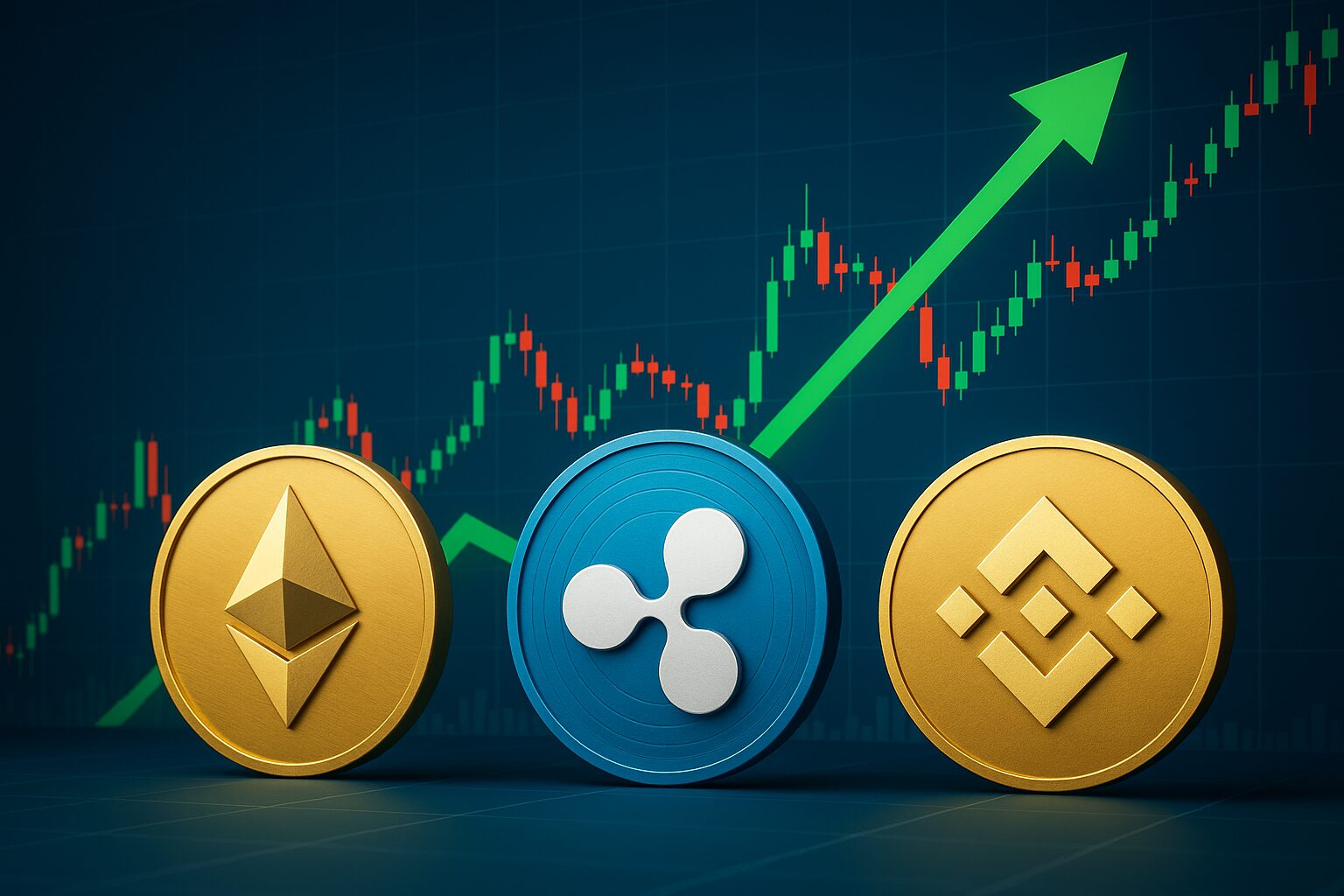 Las mejores altcoins a tener en cuenta: Ethereum, XRP y BNB captan interés institucional
