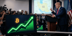 Sube el precio de bitcoin ante anuncio de cese de fuego en Irán