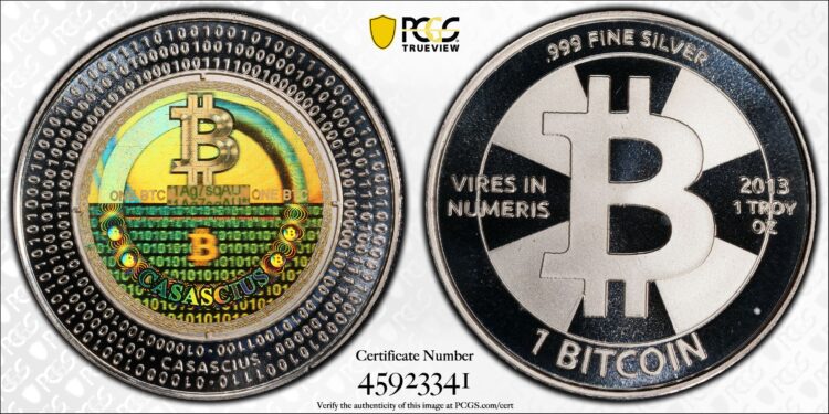 Canjean una rara moneda Casascius de 1 BTC que permaneció sellada desde 2012